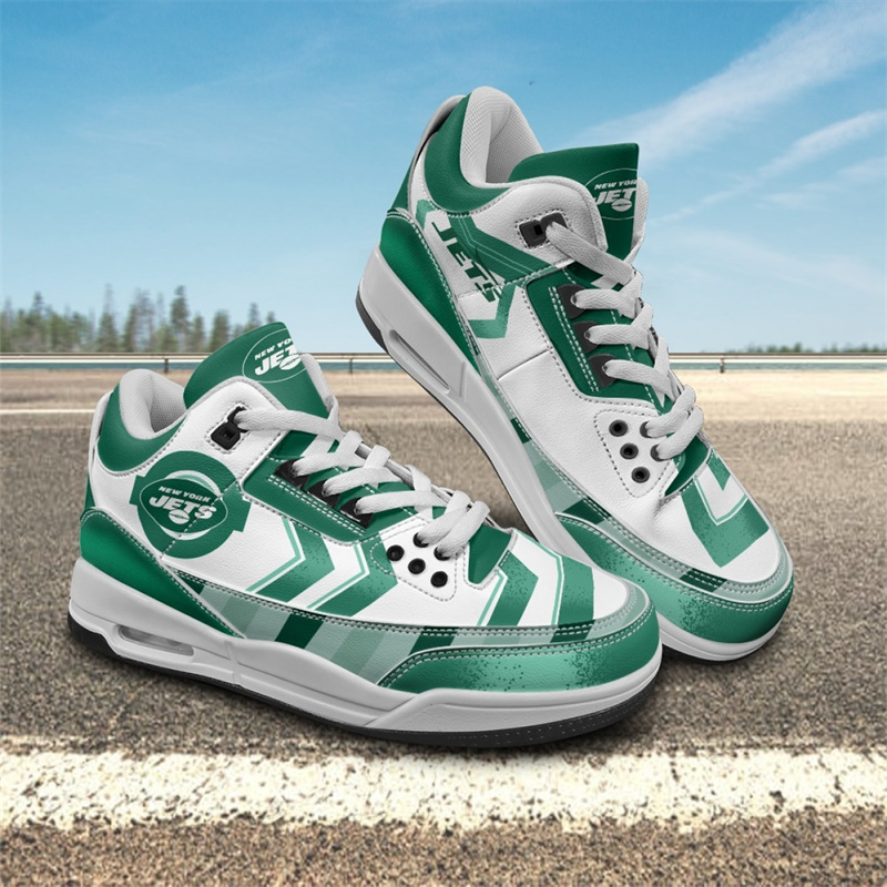 Men's New York Jets Air Jordan 3 Sneakers/Shoes 001